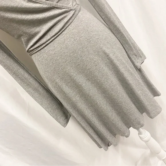 H&M Divided Gray Faux Wrap Dress - Picture 4 of 8